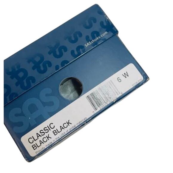 NWB! SAS Womens Classic Slip On Comfort Loafer Black 6 W - Wide (C) - Picture 5 of 9